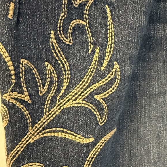 NWT Democracy High Rise Embroidered Jeans - Absolution Slim Straight - Picture 2 of 9